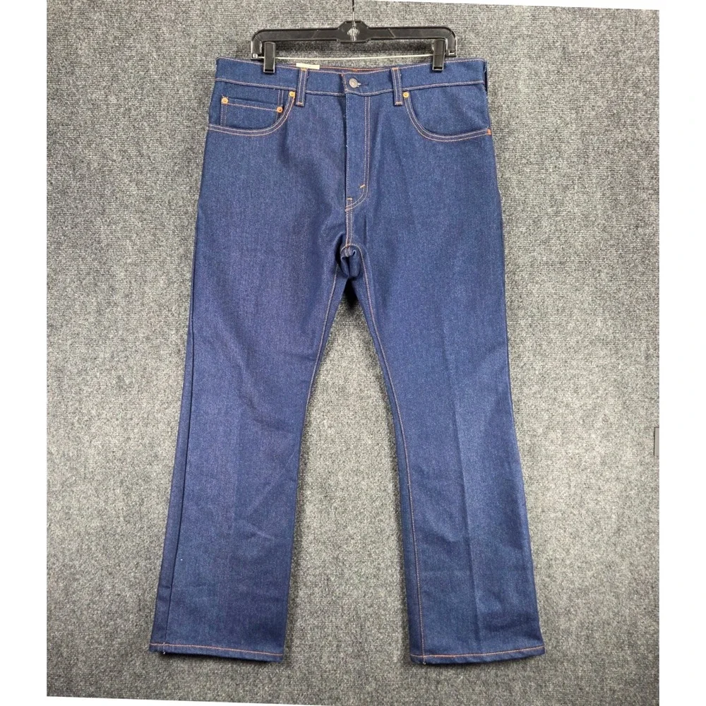 Levi's 517 Bootcut Jeans Mens 36x30 Blue Denim Cotton Blend Casual Cowboy